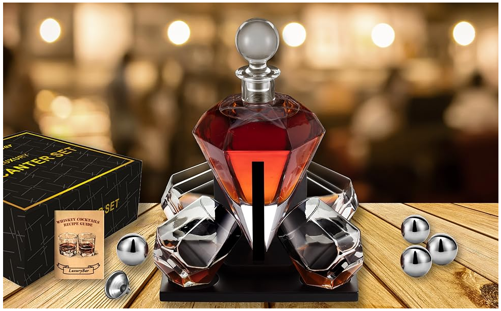 Diamond Whiskey Decanter Sets for Men Wholesale in China