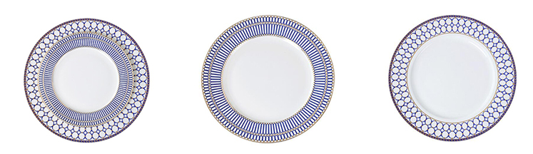 European bone china flat plate