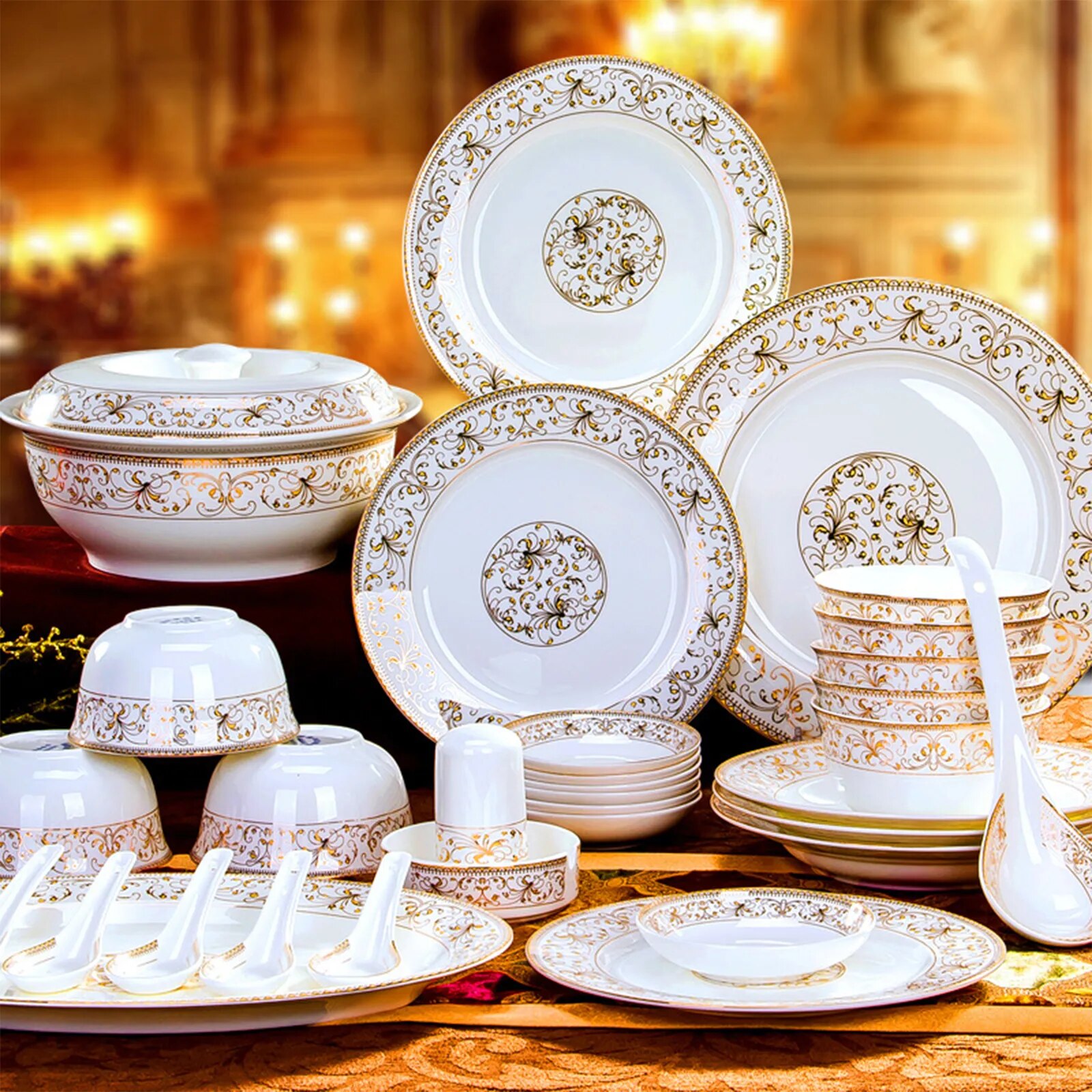 Custom decal ceramic dinnerware manufacture in China