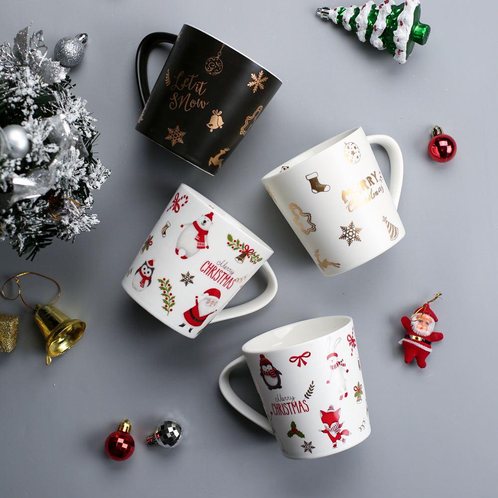 Christmas Decal Ceramic Mug Wholesale in China