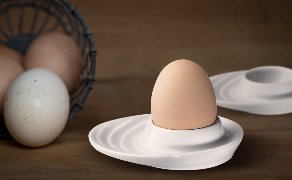 White Porcelain Egg Holders