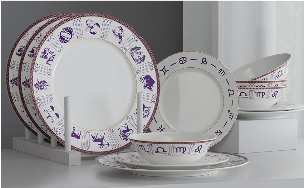 Porcelain Dessert Constellation Plates