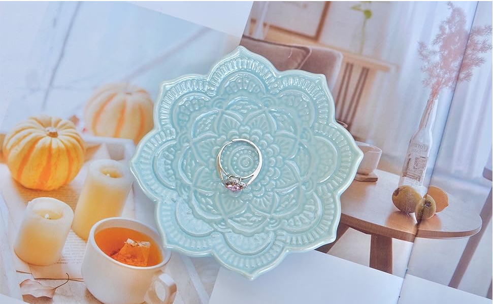 Ring Dish Ceramic Trinket Tray