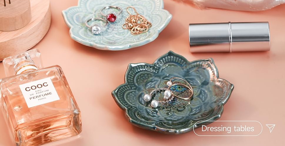 Enhance Your Vanity: Exquisite Ring Dish Ceramic Trinket Trays by China’s Leading Supplier