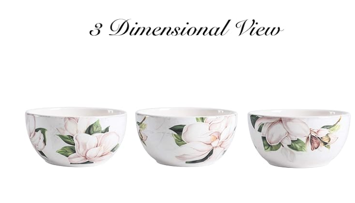 Discover the Elegance of Magnolia Floral Ceramic Bowls Set: Your Trusted Supplier in China