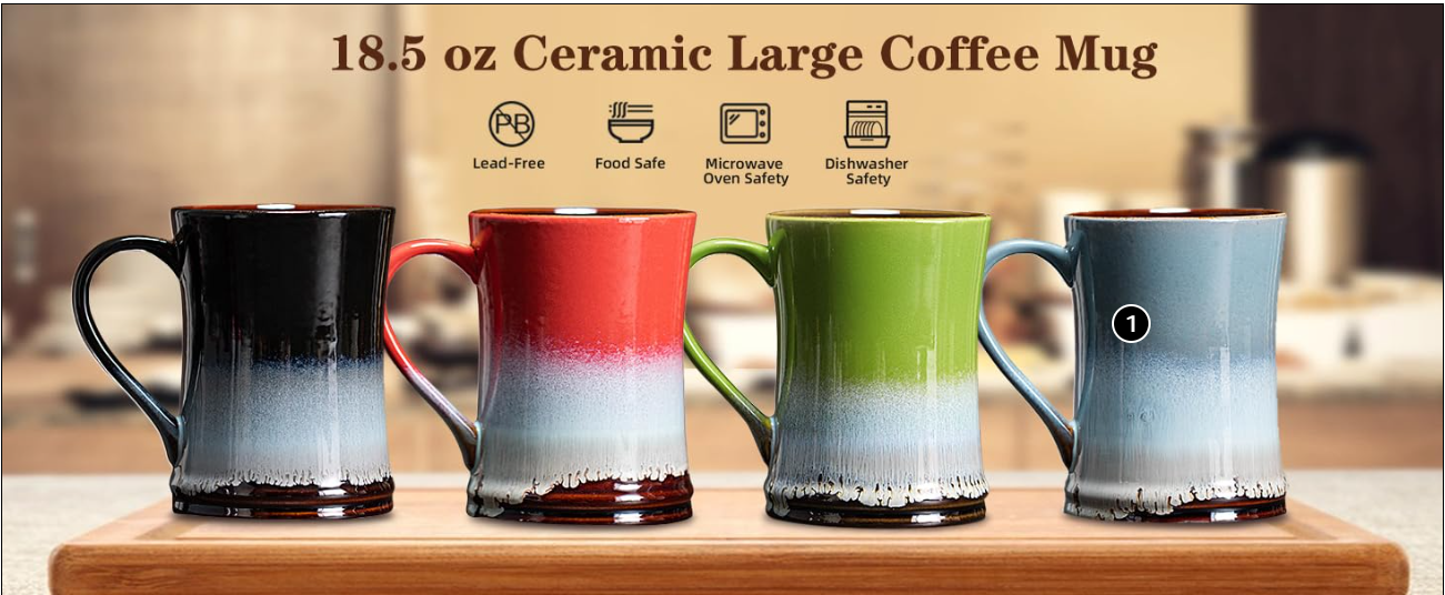 Unveil the Elegance of Ceramic 18.5oz Kiln Glazed Coffee Mugs – Your Trusted Supplier in China