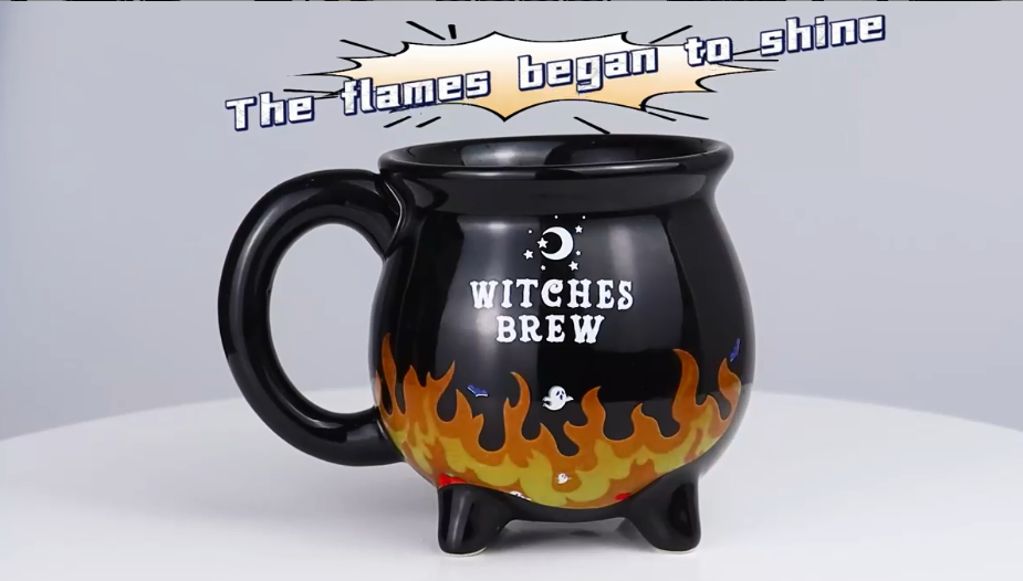 Witch Brew Ceramic Cauldron Coffee Mug