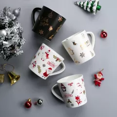 Christmas Decal Ceramic Mug Wholesale in China – Perfect for Holiday Gifting | Linkbridge Ceramics