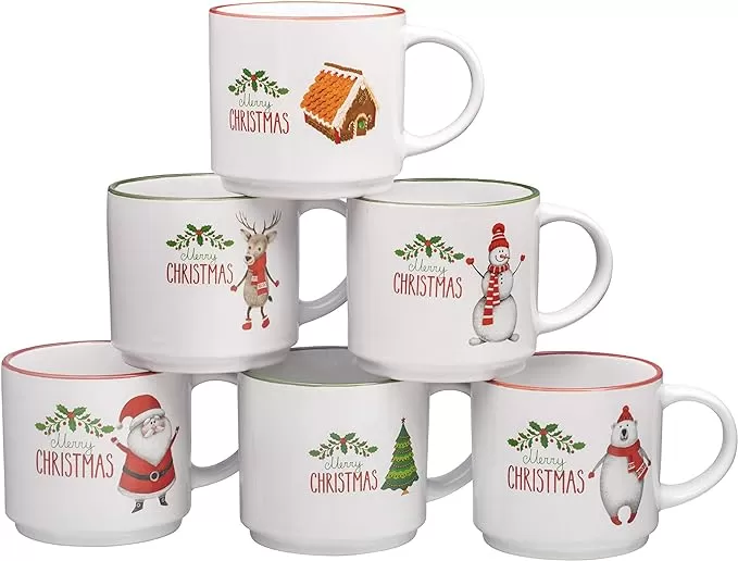 Ceramic Christmas Coffee Mug Set Wholesale