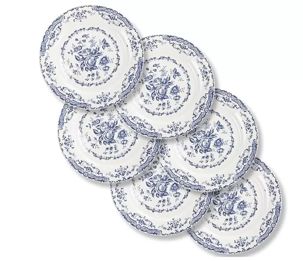 Blue Floral Ceramic Plates Wholesale in China