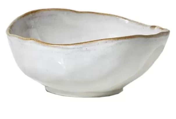 Large Free-Form Edge Glazed Ceramic Bowl Wholesale in China