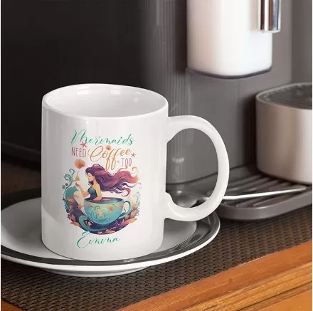 Personalized Mermaid Ceramic Mug With Tea Cup Wholesale