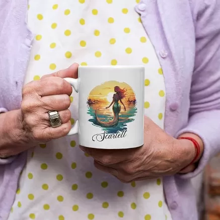 Personalized Mermaid Ceramic Mug With Tea Cup Wholesale