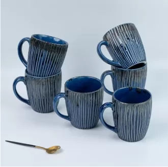 Premium Blue Ceramic Coffee Mug Wholesale