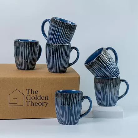 Premium Blue Ceramic Coffee Mug Wholesale