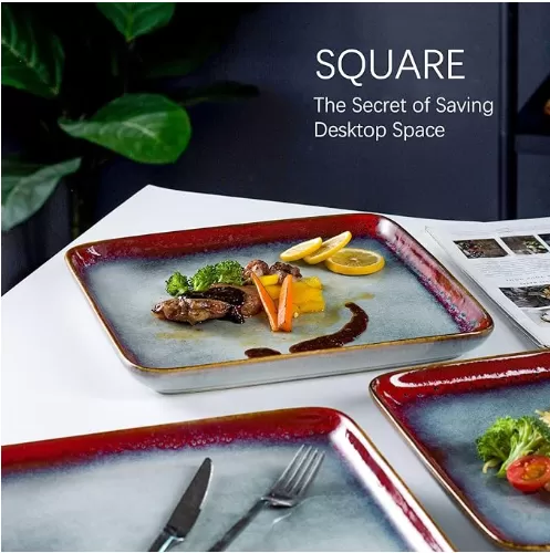 Ceramic Stoneware Square Dinner Plates Wholesale in China