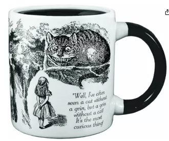 The Disappearing Cheshire Cat Heat Transforming Color Changing Reveal ceramic Mug