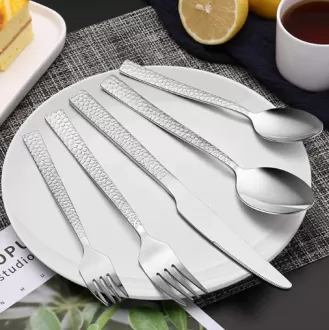 Silverware Set Stainless Steel Square Flatware cutlery