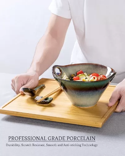 Noodle Bowl Large Porcelain Salad Bowl