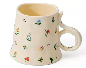 Porcelain handmade Flower Tea coffee Cup
