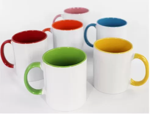 Inner and Handle Colored Sublimation Mugs 11oz