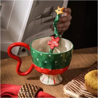 Cute Christmas Porcelain Mugs