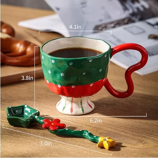 Cute Christmas Porcelain Mugs