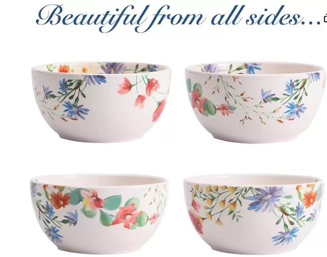 Summer Provence Ceramic Bowls Set of 4