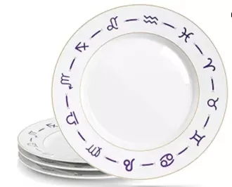 Porcelain Dessert Constellation Plates