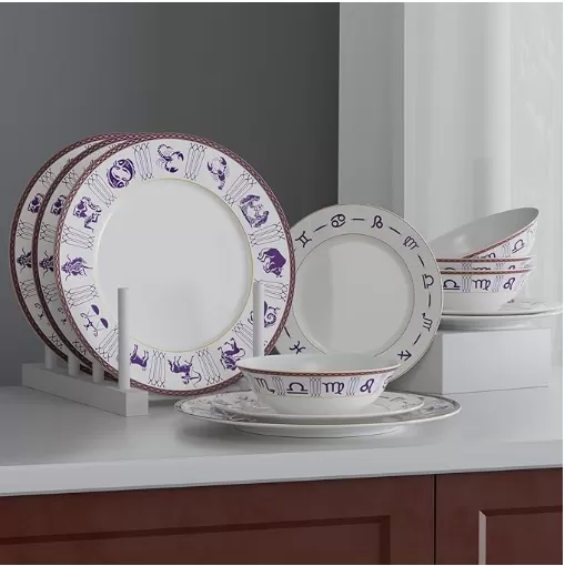 Porcelain Dessert Constellation Plates