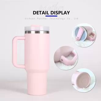 Insulated Stainless Steel Vacuum Mug With Handle