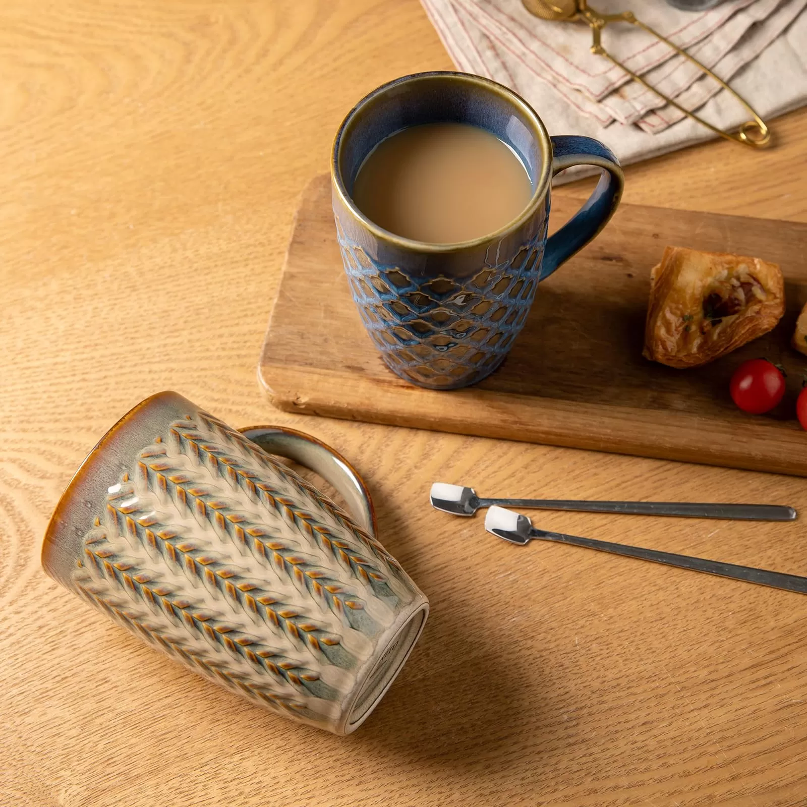 Large Modern Ceramic Coffee Mugs with handle