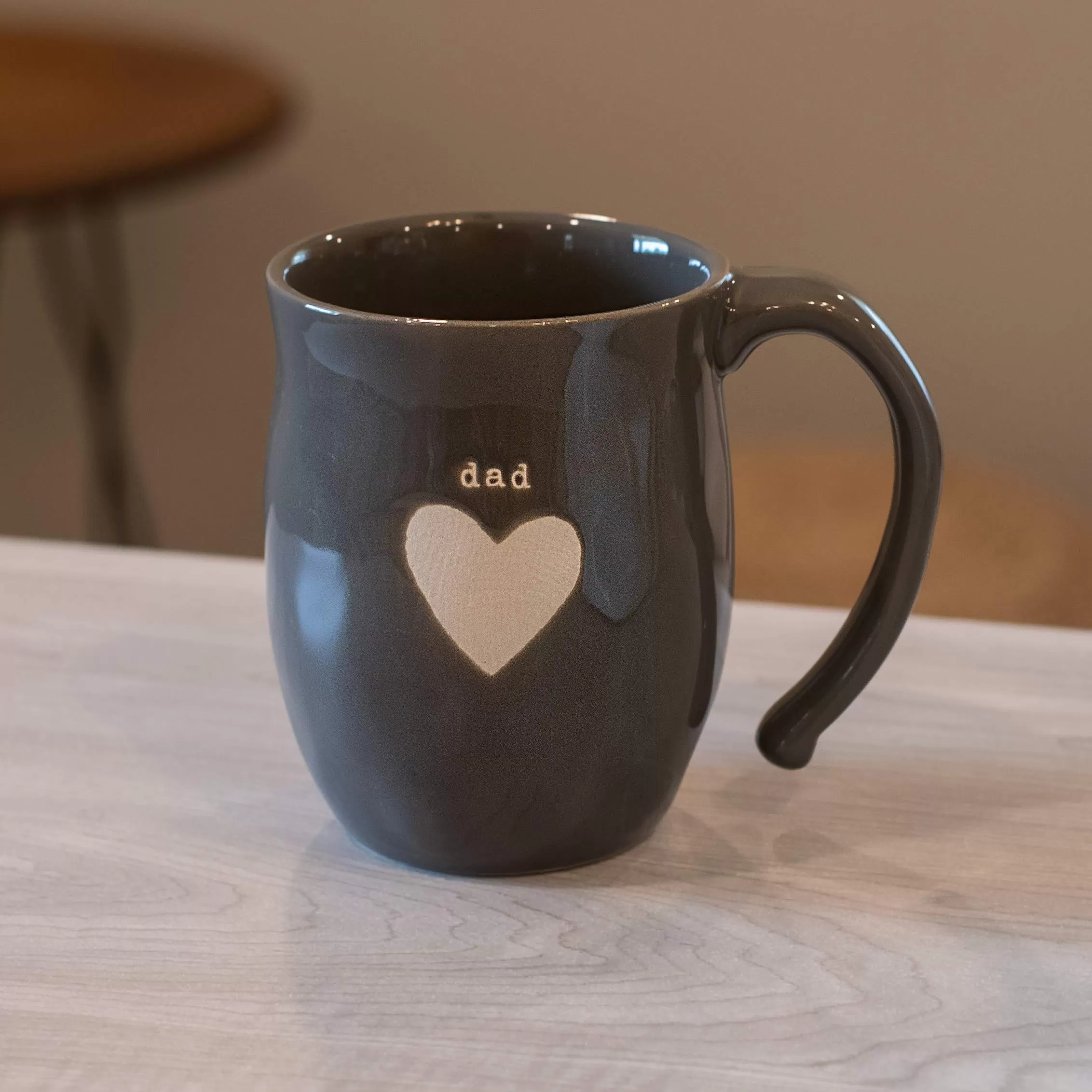 Dad Heart Inspirational Ceramic Stoneware Coffee Mug