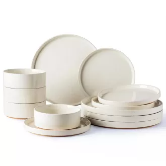 Ceramic Speckled Stoneware Dinnerware Set