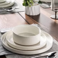 Enhance Your Dining Experience with Ceramic Speckled Stoneware Dinnerware Set from China – A Wholesome Blend of Style and Functionality