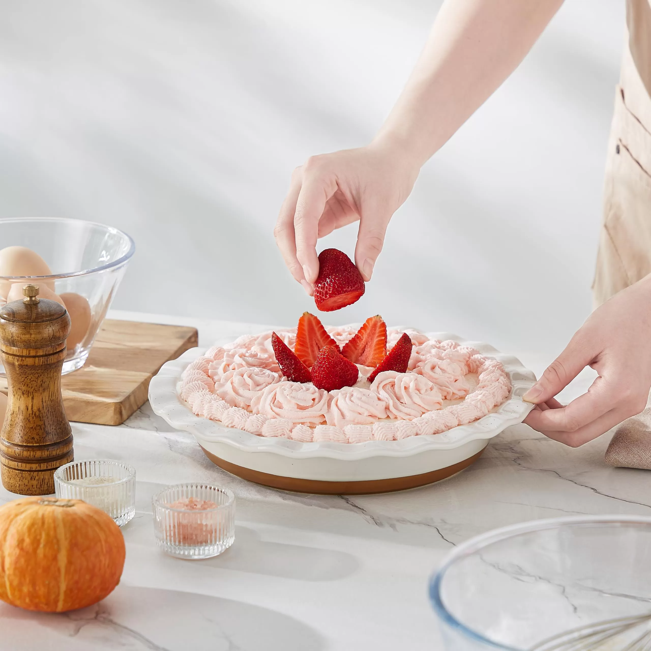 Ceramic Nonstick Pie Pan for Baking