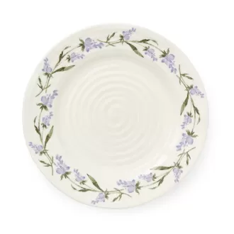 Lavandula Salad Ceramic Plate, White Porcelain Plate