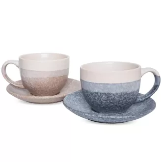 Ceramic Cappuccino Cup and Saucer Set