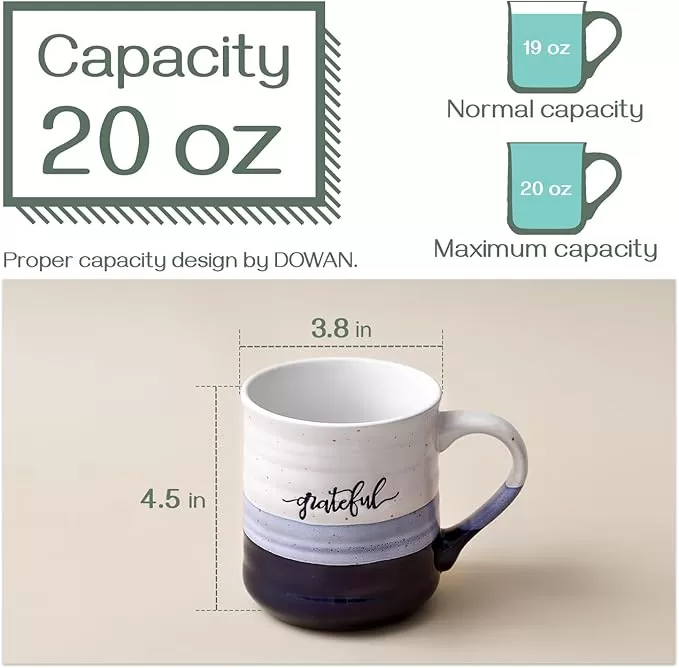 20 oz Porcelain Large Coffee Mugs Manufacturer in China