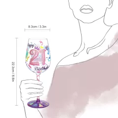 Hand-painted Wine Glass 21st Birthday Gift Wholesale in China – The Perfect Personalized Gift for a Milestone Celebration