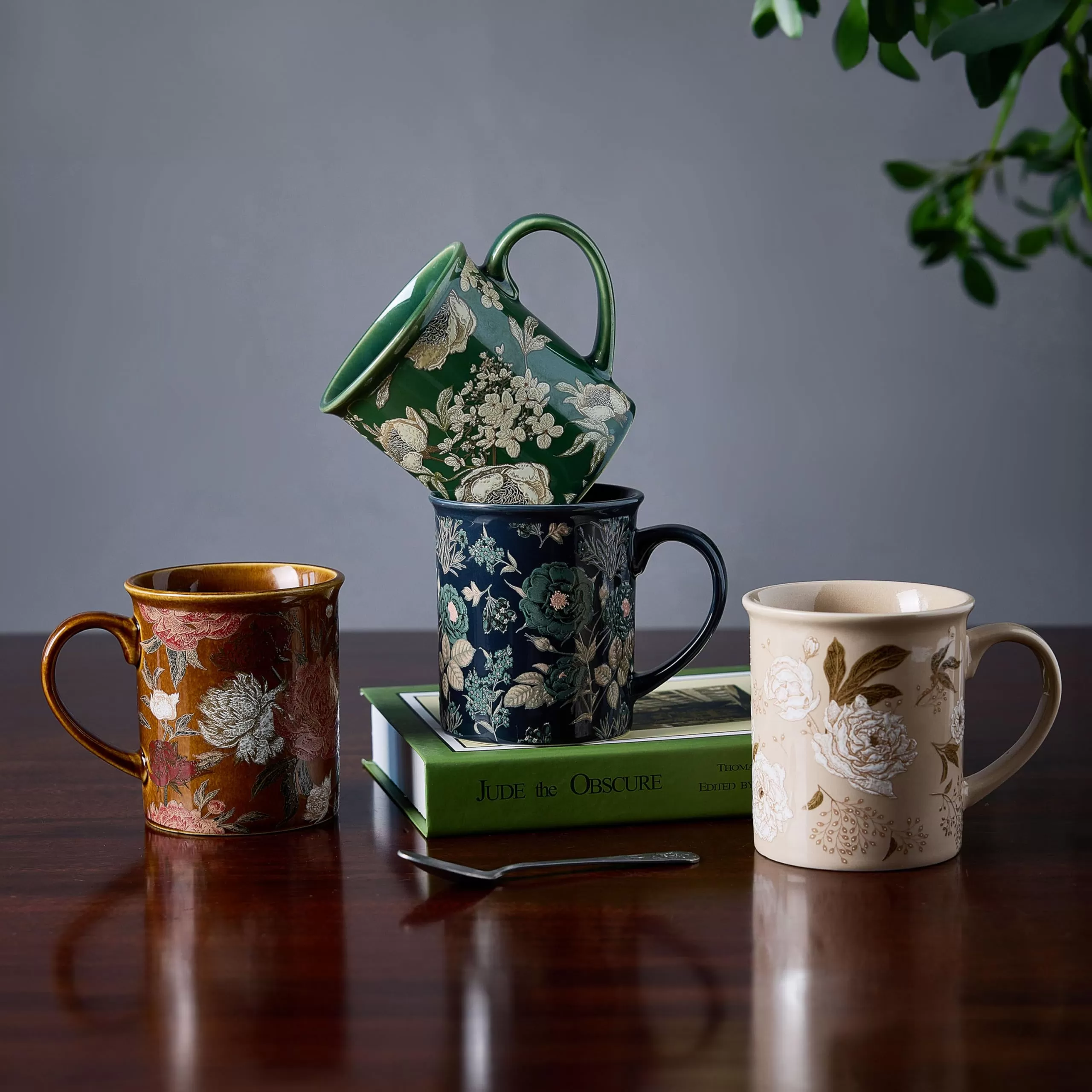 Ceramic Coffee Mugs Floral Design Bulk