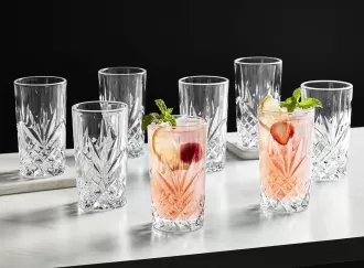 Highball Glasses, Tall Drinking Glasses for Water, Juice, Cocktails, Beer or Wine